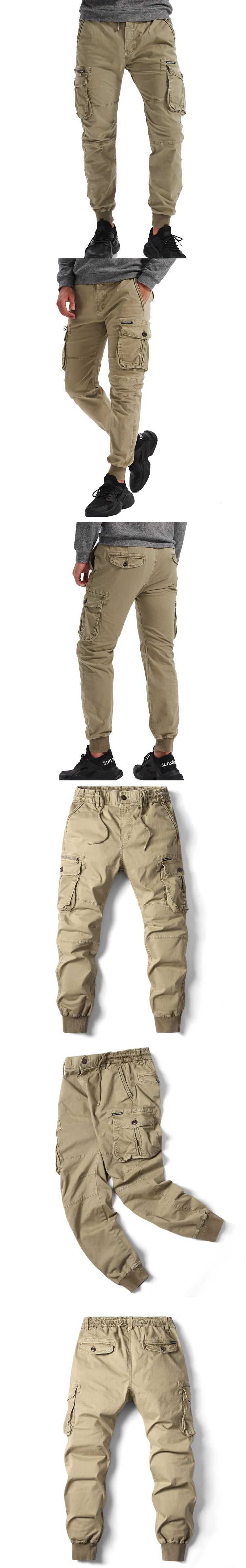 Men's Plus Size Cargo Jogger Pants – Cotton Full Length