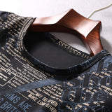 Men's Oversized Letter Print T-Shirt – 9XL/10XL