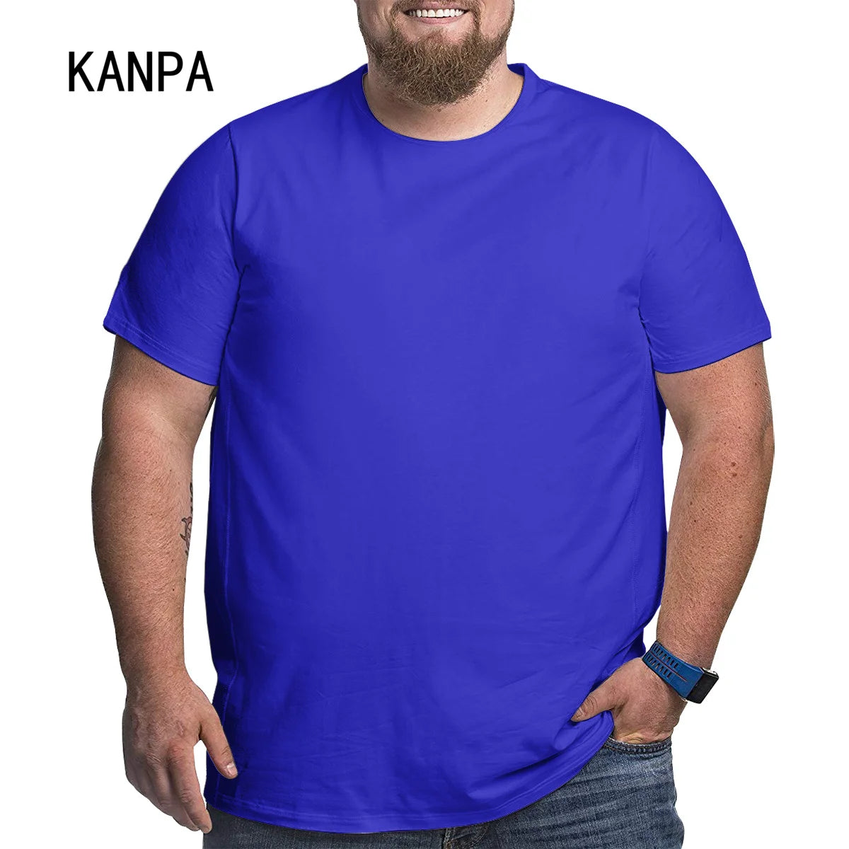 Men's Oversized Plus Size T-Shirt – Short Sleeve