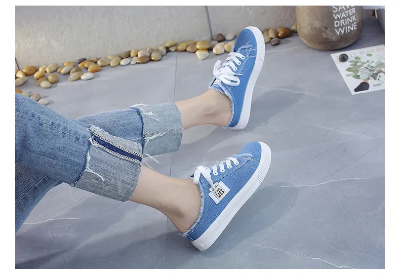 Women Canvas Shoes Classic Lace Up Sneakers