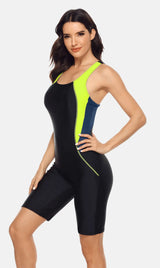 Women Knee-Length Sports Swimsuit