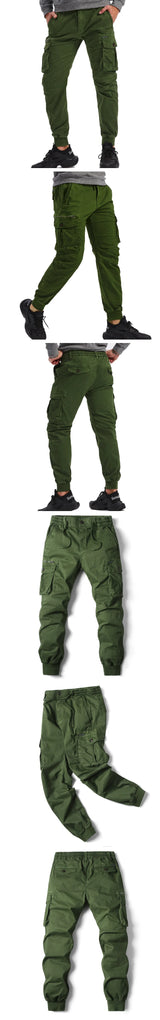 Men's Plus Size Cargo Jogger Pants – Cotton Full Length