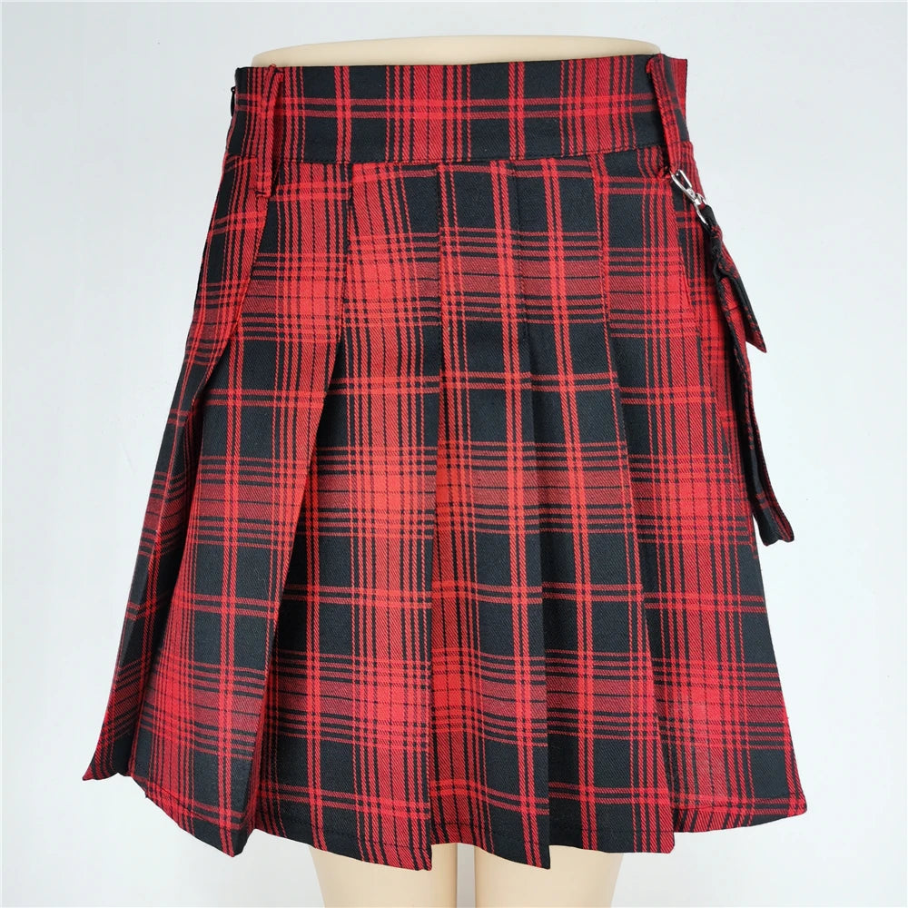 Women Gothic Patchwork Mini Skirt