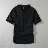 Men's Plus Size Linen Tracksuit Set