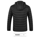 Men Heated Hooded Winter Parka