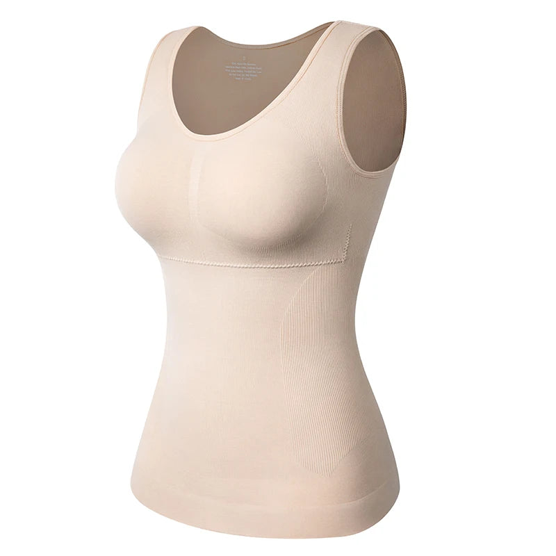 Tummy Control Built‑in Bra Cami Shaper