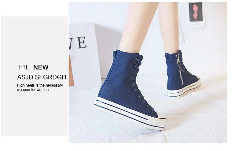 Women Canvas Shoes Casual Vulcanized Sneakers