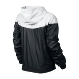 Women Plus Size Patchwork Hooded Sport Jacket