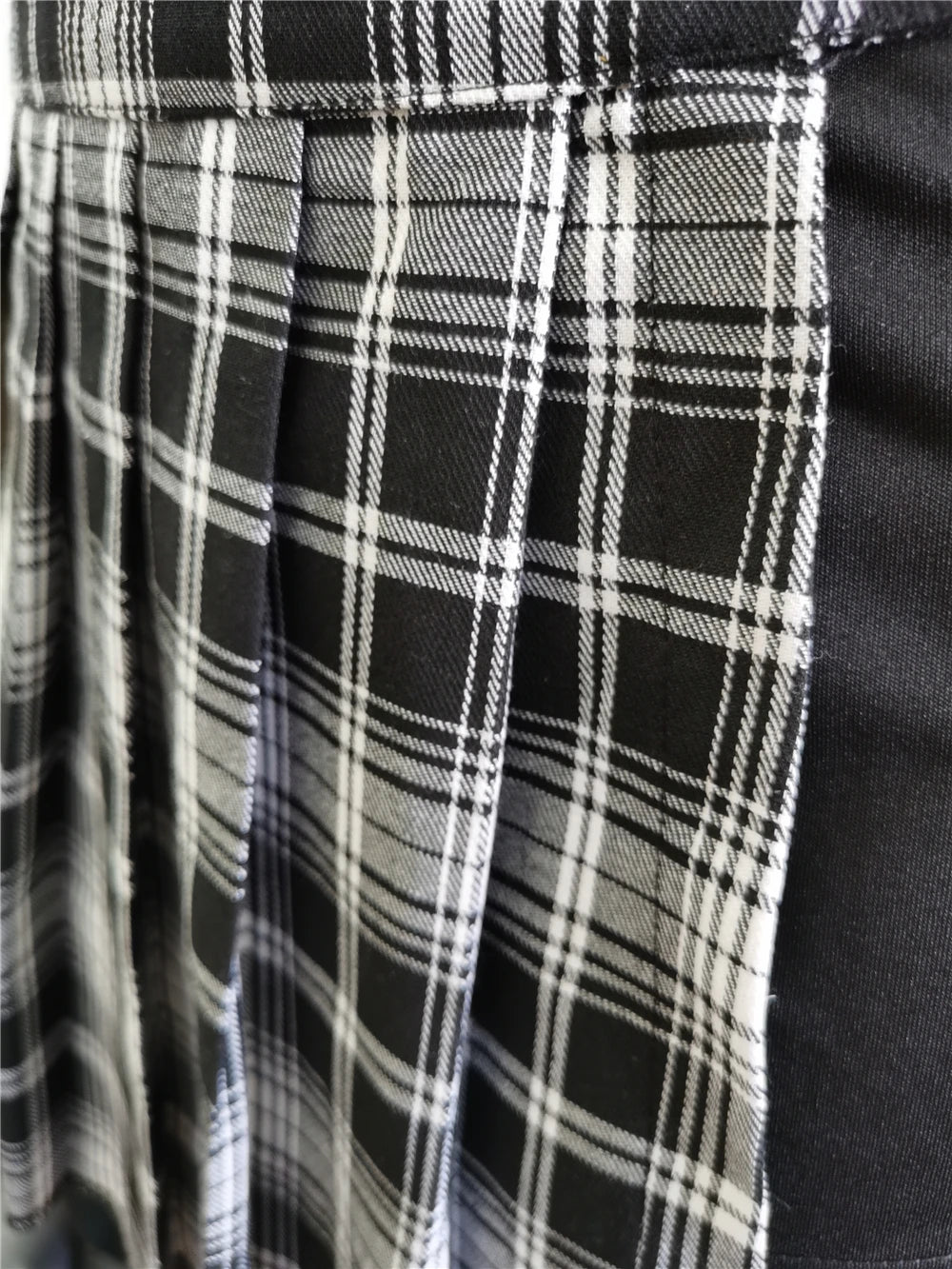 Women Plaid Gothic Half Skirt