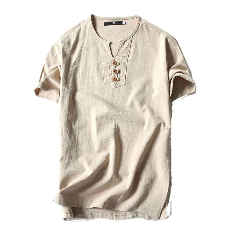 Men's Plus Size Linen T-Shirt – Oversized Summer Fit