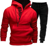 Men's Tracksuit Set – Zipper Hoodie & Pants