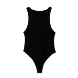 Women Solid Bodycon Club Bodysuit