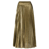 Women Gold Swing Maxi Skirt