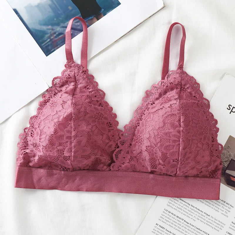 Women Lace Triangle Bralette