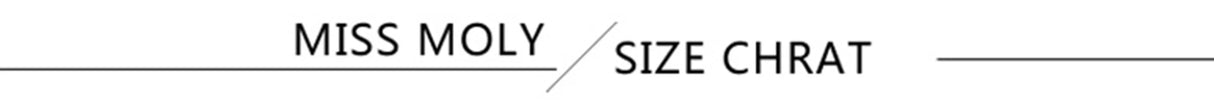 Miss Moly size chart header showing brand name and sizing information for better fit guidance.