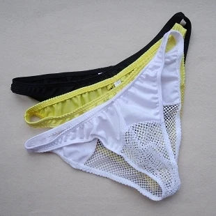 Men's Bikini Briefs – Transparent Mesh