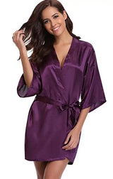 Women Silk Kimono Bridesmaid Robe
