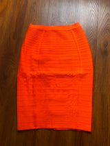 Women Candy Color Knit Skirt