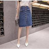 KstyleClassic™ – High Waist Pocket Skirt (S-5XL, Button Design)