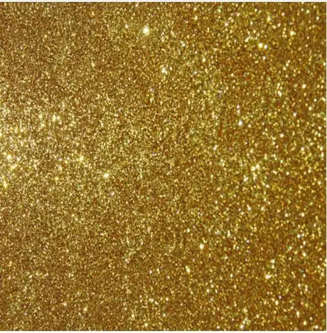 Gold glitter texture background, sparkling golden particles for festive and decorative use.