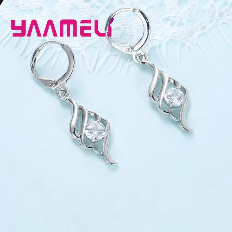 Sterling Silver Style Jewelry Set