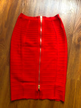Women Candy Color Knit Skirt
