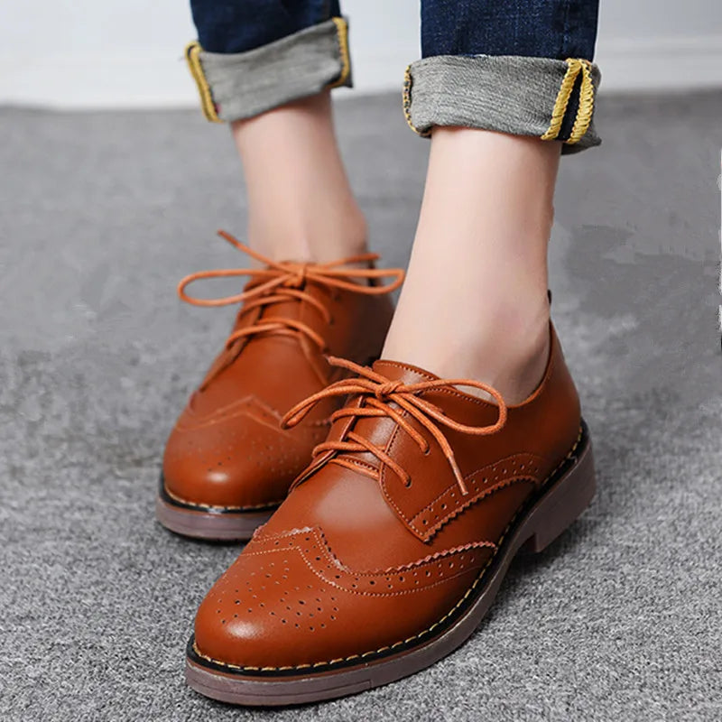 Women Brogue Flats – 2025