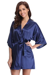 Women Silk Kimono Bridesmaid Robe