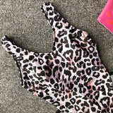 Red/Black Leopard One Piece