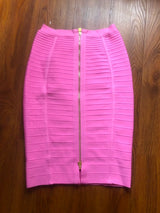 Women Candy Color Knit Skirt
