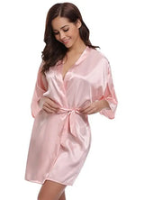 Women Silk Kimono Bridesmaid Robe