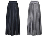 Women Gold Swing Maxi Skirt