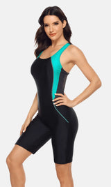 Women Knee-Length Sports Swimsuit
