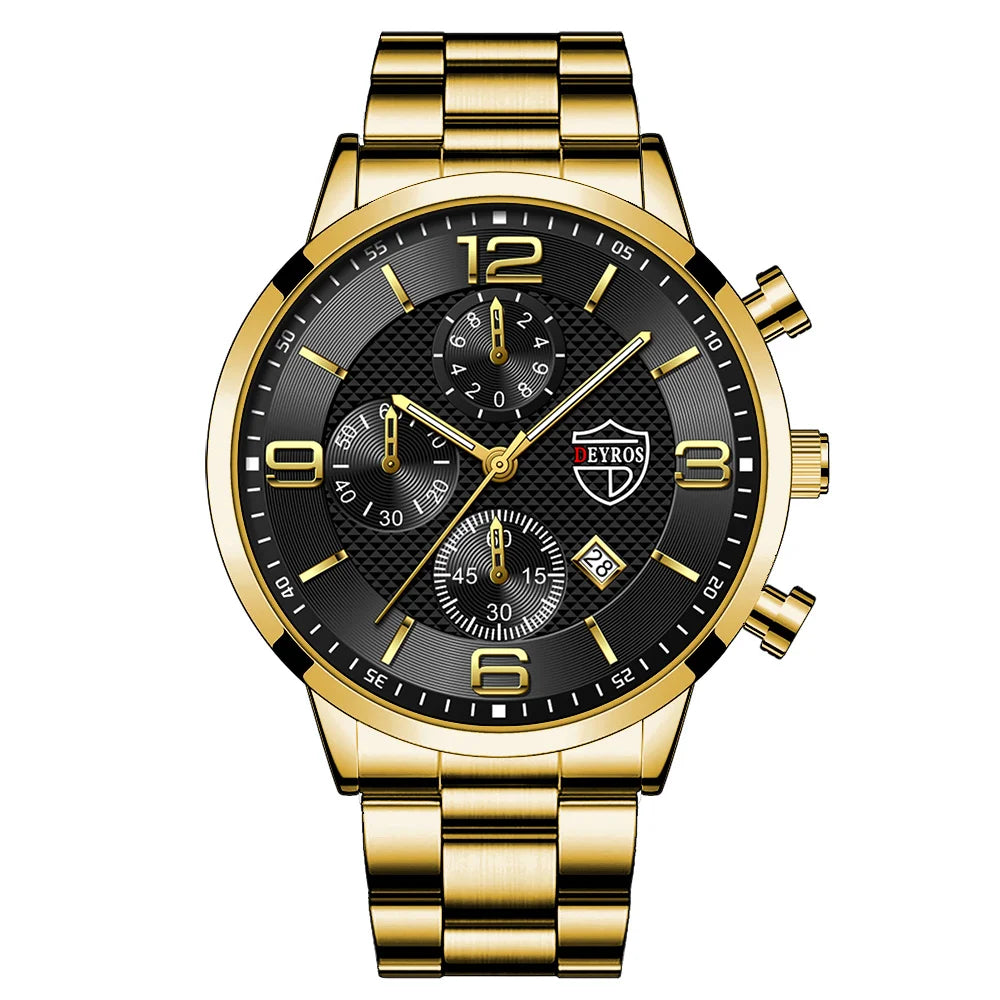 Men’s Business Quartz Watch with Calendar