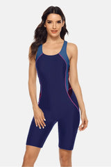 Women Knee-Length Sports Swimsuit