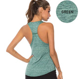 Women Sleeveless Yoga Tank Top Quick Dry Workout Shirt