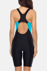 Women Knee-Length Sports Swimsuit
