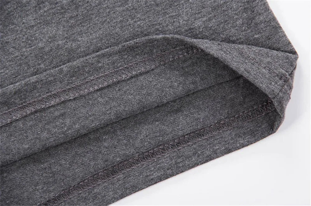 Men's Plus Size Patchwork V Neck T-Shirt – Black