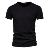 Men Cotton O-Neck Summer T-Shirt