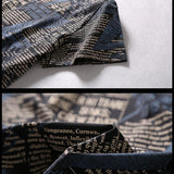 Men's Oversized Letter Print T-Shirt – 9XL/10XL