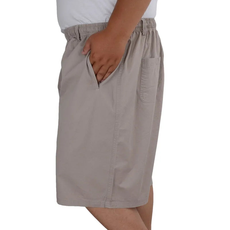 Summer Plus Size Shorts Men 5XL–14XL Loose Cotton Elastic Waist