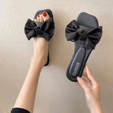 Bow Platform Flat Slippers – Summer 2025