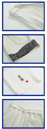 Men Hanfu Print Cropped Pants