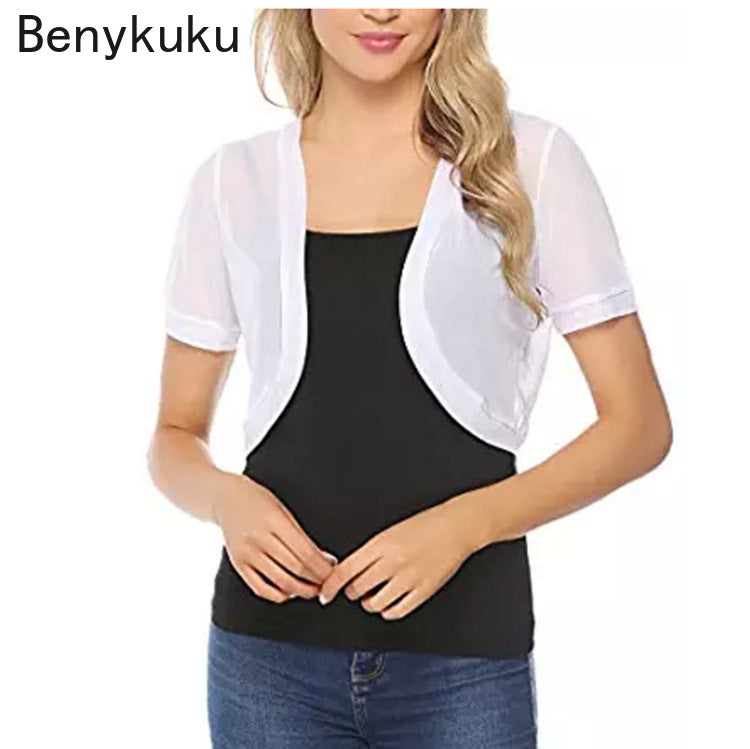 Summer Tulle Bolero Shrug Cropped Jacket