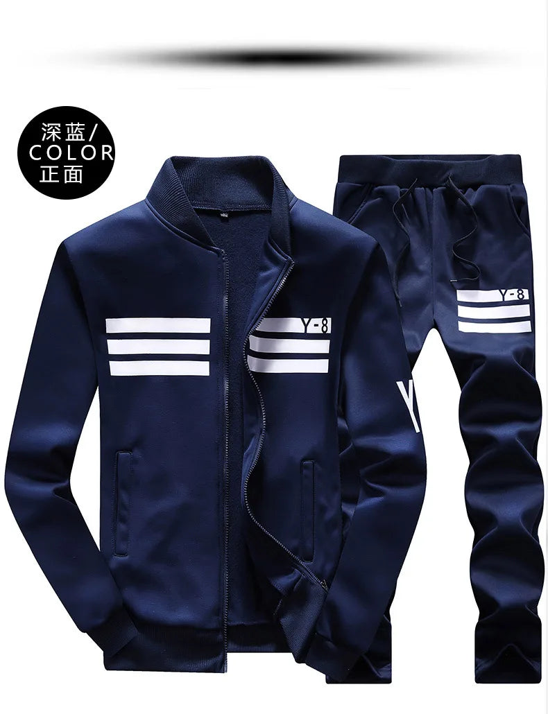 Men’s Plus Size Sporting Tracksuit Set