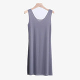 Women Plus Size Ice Silk Mini Nightdress Sexy Sleepwear