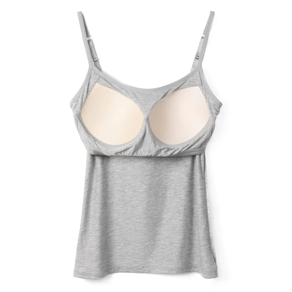 Cotton Shelf Bra Cami Pack