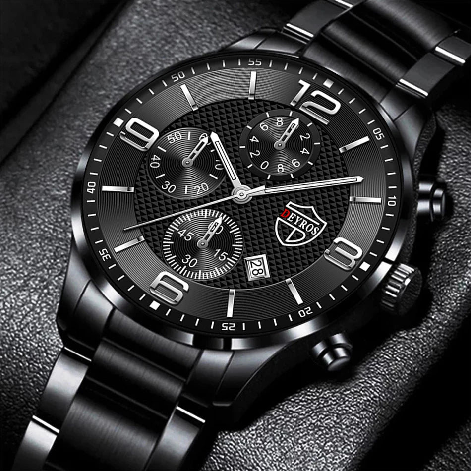 Men’s Business Quartz Watch with Calendar