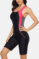 Women Knee-Length Sports Swimsuit