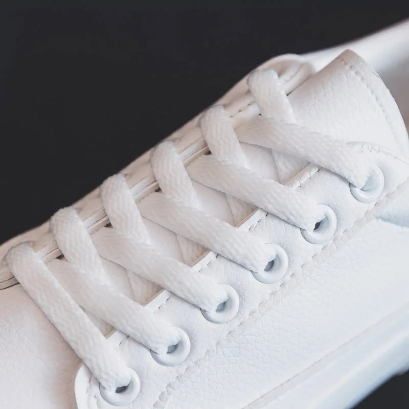 Women Sneakers White Vulcanized Platform Shoes